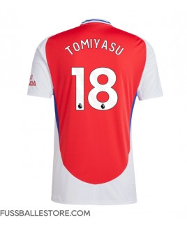 Günstige Arsenal Takehiro Tomiyasu #18 Heimtrikot 2024-25 Kurzarm